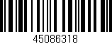 Código de barras (EAN, GTIN, SKU, ISBN): '45086318'