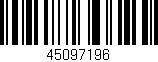 Código de barras (EAN, GTIN, SKU, ISBN): '45097196'