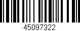 Código de barras (EAN, GTIN, SKU, ISBN): '45097322'
