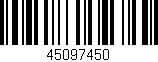 Código de barras (EAN, GTIN, SKU, ISBN): '45097450'