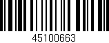 Código de barras (EAN, GTIN, SKU, ISBN): '45100663'