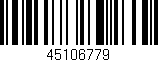 Código de barras (EAN, GTIN, SKU, ISBN): '45106779'