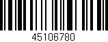 Código de barras (EAN, GTIN, SKU, ISBN): '45106780'