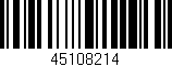 Código de barras (EAN, GTIN, SKU, ISBN): '45108214'