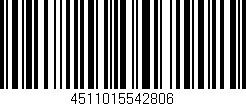 Código de barras (EAN, GTIN, SKU, ISBN): '4511015542806'