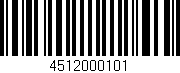 Código de barras (EAN, GTIN, SKU, ISBN): '4512000101'