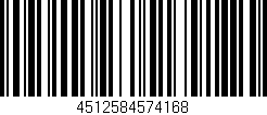 Código de barras (EAN, GTIN, SKU, ISBN): '4512584574168'