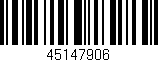 Código de barras (EAN, GTIN, SKU, ISBN): '45147906'