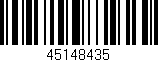 Código de barras (EAN, GTIN, SKU, ISBN): '45148435'