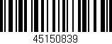 Código de barras (EAN, GTIN, SKU, ISBN): '45150839'