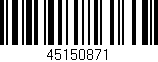 Código de barras (EAN, GTIN, SKU, ISBN): '45150871'