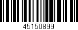 Código de barras (EAN, GTIN, SKU, ISBN): '45150899'