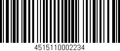 Código de barras (EAN, GTIN, SKU, ISBN): '4515110002234'