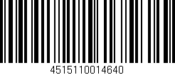 Código de barras (EAN, GTIN, SKU, ISBN): '4515110014640'