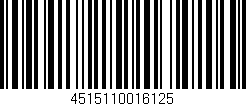 Código de barras (EAN, GTIN, SKU, ISBN): '4515110016125'