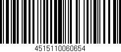 Código de barras (EAN, GTIN, SKU, ISBN): '4515110060654'