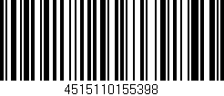 Código de barras (EAN, GTIN, SKU, ISBN): '4515110155398'
