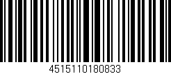 Código de barras (EAN, GTIN, SKU, ISBN): '4515110180833'