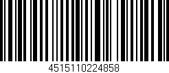 Código de barras (EAN, GTIN, SKU, ISBN): '4515110224858'