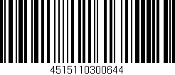 Código de barras (EAN, GTIN, SKU, ISBN): '4515110300644'