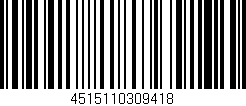 Código de barras (EAN, GTIN, SKU, ISBN): '4515110309418'