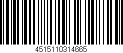 Código de barras (EAN, GTIN, SKU, ISBN): '4515110314665'