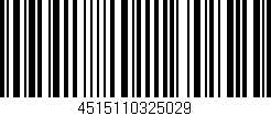 Código de barras (EAN, GTIN, SKU, ISBN): '4515110325029'