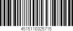 Código de barras (EAN, GTIN, SKU, ISBN): '4515110325715'