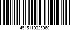 Código de barras (EAN, GTIN, SKU, ISBN): '4515110325968'