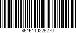 Código de barras (EAN, GTIN, SKU, ISBN): '4515110326279'