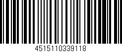 Código de barras (EAN, GTIN, SKU, ISBN): '4515110339118'