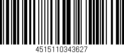 Código de barras (EAN, GTIN, SKU, ISBN): '4515110343627'