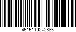 Código de barras (EAN, GTIN, SKU, ISBN): '4515110343665'