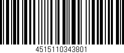 Código de barras (EAN, GTIN, SKU, ISBN): '4515110343801'