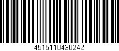 Código de barras (EAN, GTIN, SKU, ISBN): '4515110430242'