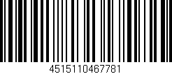 Código de barras (EAN, GTIN, SKU, ISBN): '4515110467781'