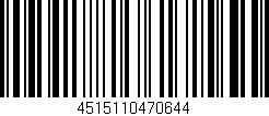 Código de barras (EAN, GTIN, SKU, ISBN): '4515110470644'