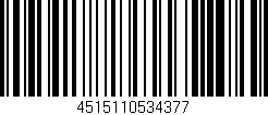 Código de barras (EAN, GTIN, SKU, ISBN): '4515110534377'