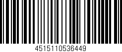 Código de barras (EAN, GTIN, SKU, ISBN): '4515110536449'