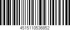 Código de barras (EAN, GTIN, SKU, ISBN): '4515110536852'