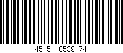 Código de barras (EAN, GTIN, SKU, ISBN): '4515110539174'