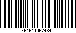 Código de barras (EAN, GTIN, SKU, ISBN): '4515110574649'