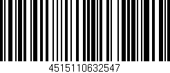 Código de barras (EAN, GTIN, SKU, ISBN): '4515110632547'