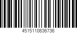 Código de barras (EAN, GTIN, SKU, ISBN): '4515110636736'