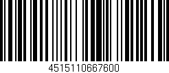 Código de barras (EAN, GTIN, SKU, ISBN): '4515110667600'