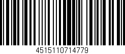 Código de barras (EAN, GTIN, SKU, ISBN): '4515110714779'