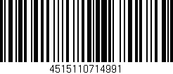 Código de barras (EAN, GTIN, SKU, ISBN): '4515110714991'
