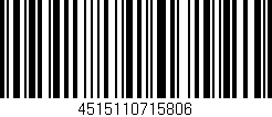Código de barras (EAN, GTIN, SKU, ISBN): '4515110715806'