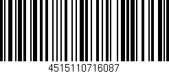 Código de barras (EAN, GTIN, SKU, ISBN): '4515110716087'