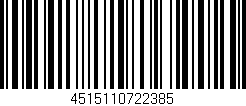 Código de barras (EAN, GTIN, SKU, ISBN): '4515110722385'